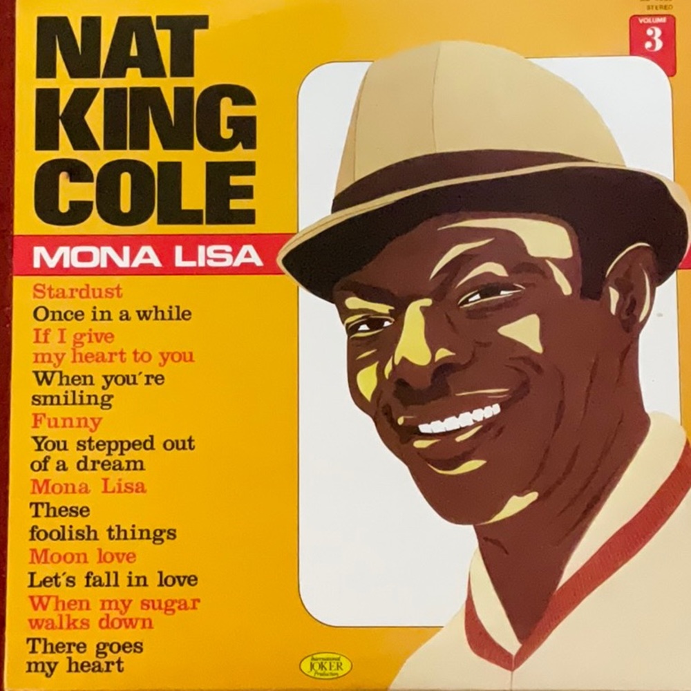 1980- NAT KING COLE Mona Lisa Vol. 3 Made in Italy RARE Play Tested. VTG vinyl